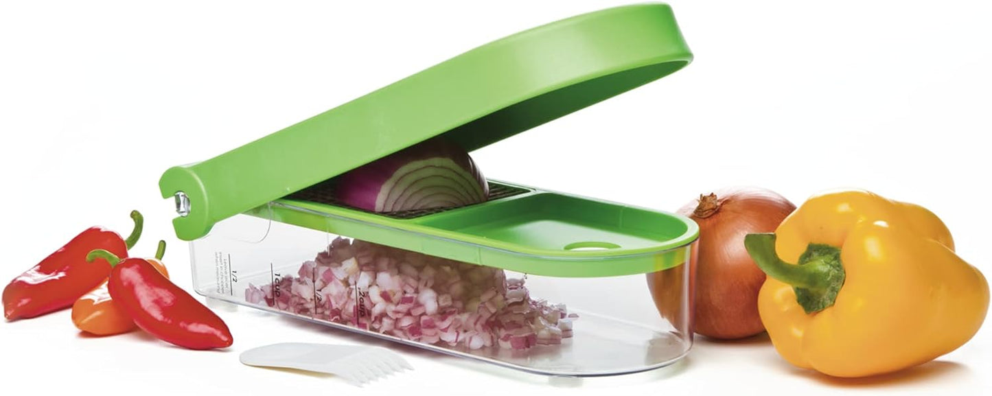 PrepWorks Onion Chopper – Green/White, Standard, for Quick and Easy Dicing and Chopping
