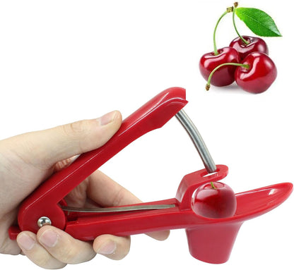 Cherry Pitter Tool, Red Olives Seed Remover Plum Corer Pitter for Fruit Jam Making（1Pc)
