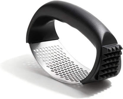 Bestac Stainless Steel Garlic Press, for Kitchen Use, Easy-Clean & Ergonomic Handle for Easily Crushing, Cooking Gadget (1)