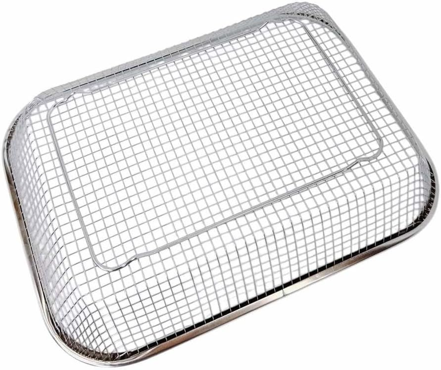 Prolinemax 11-1/2" x 8-1/2" Stainless Steel Rectangle Colander Wire Basket Fruit Vegetable Strainer