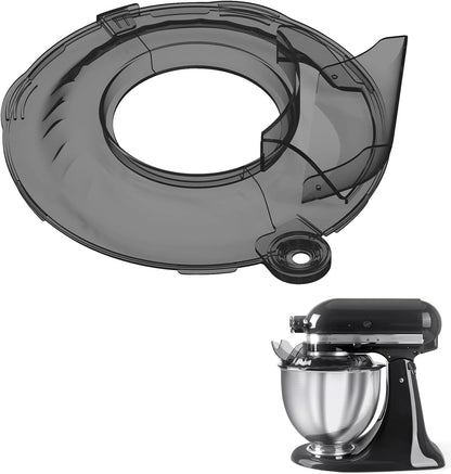 Pouring Shield for KitchenAid Tilt Head 4.5-5 QT (for Stainless Steel Bowls Only), for Kitchen aid Accessories and Attachments, Fully Enclosed Foldable Lid Mixer Bowl Cover & Flour Funnel