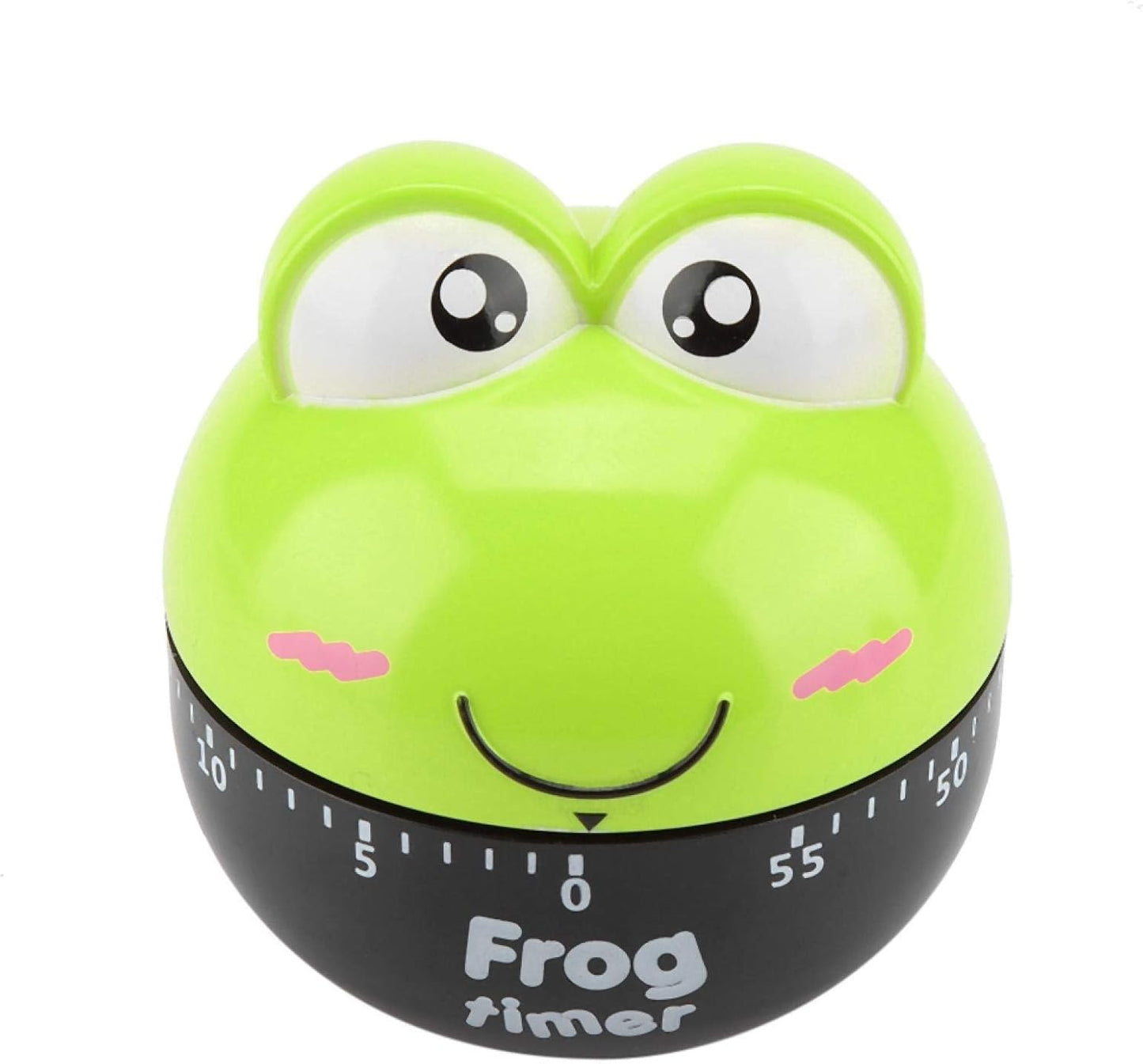 Cartoon Animal Kitchen Timer, 55 Minute Mechanical Countdown Timer for Cooking Baking No Battery Required Cute Clock for Eggs Cookies (1#)