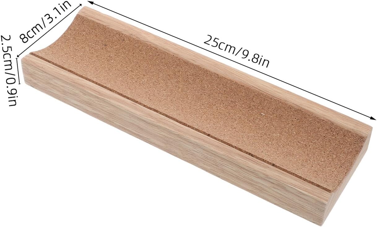 Garneck Wood Rolling Pin Holder Compact Storage Organizer for Pastry Dough Fondant Bakers Space-saving Kitchen Base Stand Compatible with Various Roller