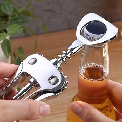 Wine Opener Corkscrew Wing Multifunctional Waiter Bottles Opener with Handle