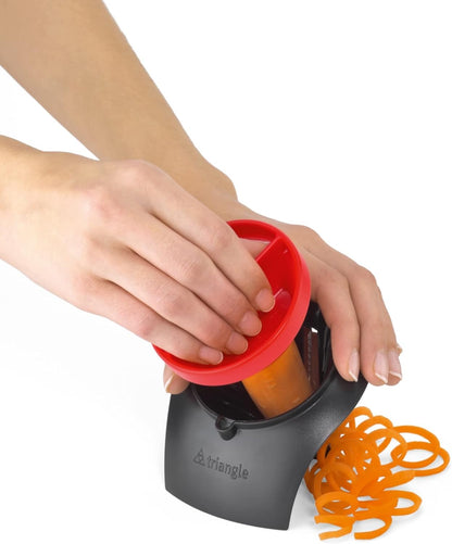 triangle Endless Julienne Cutter - Compact Stainless Steel Spiralizing Tool for Vegetable Noodles - Dishwasher Safe