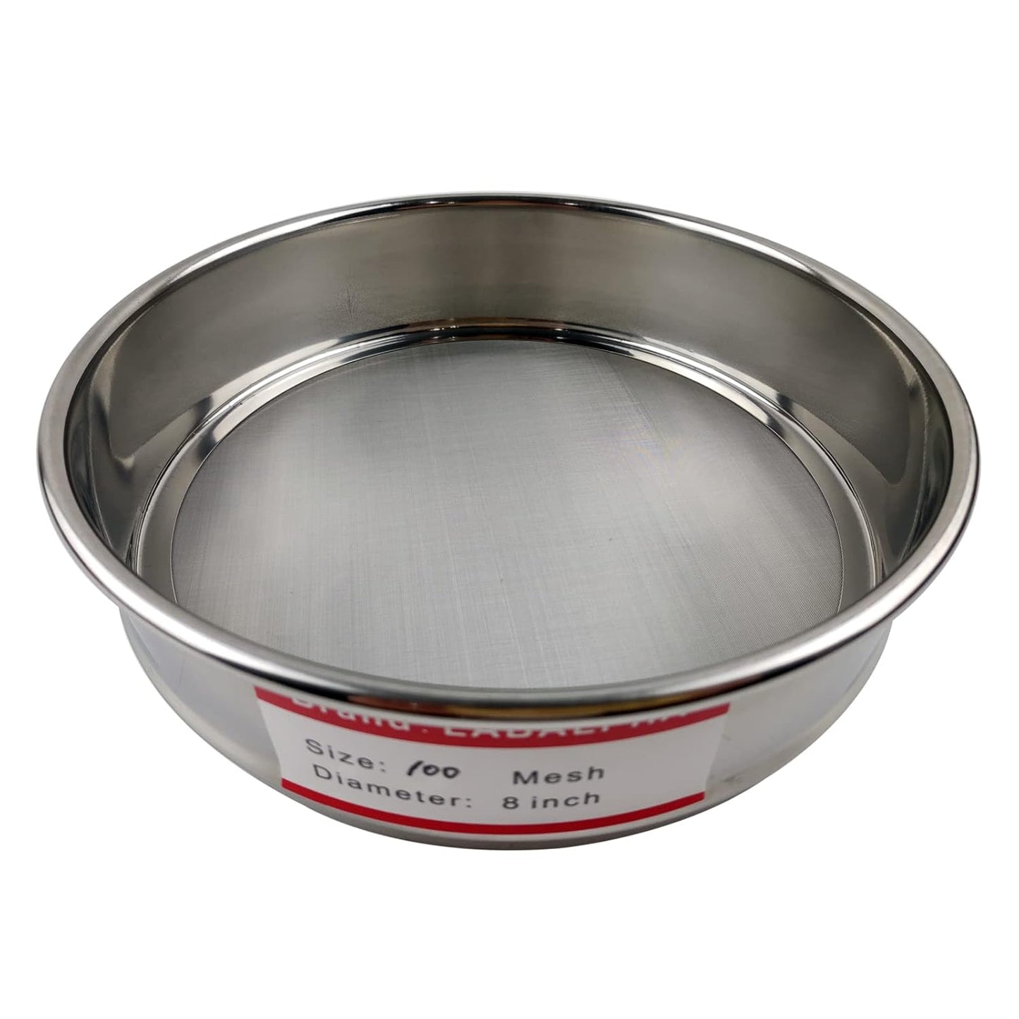 LABALPHA 120 Mesh Lab Sieves, #120 Mesh Test Sieve, 8'' Diameter, 304 Stainless Steel Wire Cloth (0.125mm)
