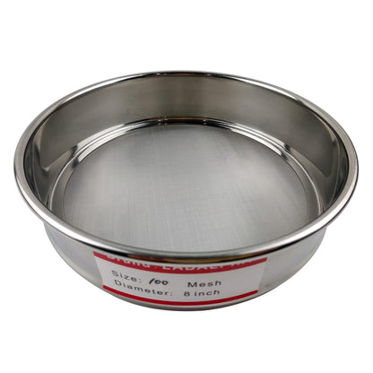 LABALPHA 120 Mesh Lab Sieves, #120 Mesh Test Sieve, 8'' Diameter, 304 Stainless Steel Wire Cloth (0.125mm)