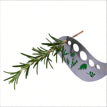 Professional 430 Stainless Steel Herb Leaf Stripper with Multi-Size Holes & Precision Blade - Kitchen Essentials for Parsley, Cilantro and Leafy Greens