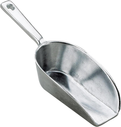 HIC Kitchen Flat Bottom Food Utility Scoop, 7.5-Inch, 185-Millimeter, Set of 2, Commercial-Grade Anodized Cast Aluminum