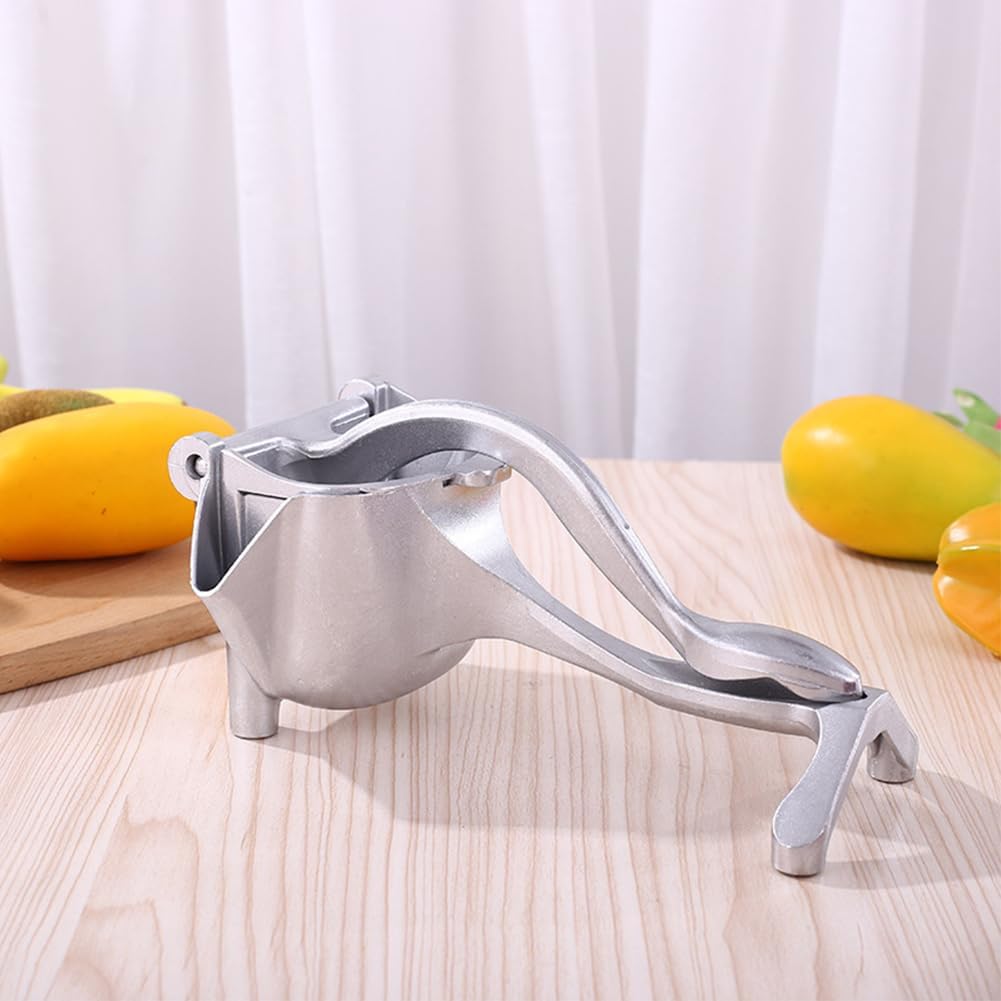 Juicer Manual,Manual Juicer Hand Press,Exprimidor De Limones Acero Inoxidable,Lime Squeezer for Beer Bottle,Ultimate Juice Squeeze,Lemon Squeezer Stainless Steel(SIZE:7.36x4.41x3.66inch)