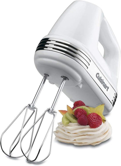 Cuisinart Power Advantage Plus 9-Speed Hand Mixer, 220W Motor, Electric Mixer with Dishwasher-Safe Beaters, Storage Case, HM-90BCS, Brushed Chrome