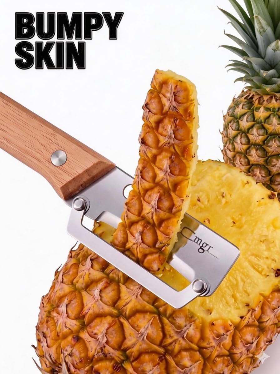 Vegetable Peeler,Nemesis of Bumpy Rough Root,Potato Peeler,Kitchen Sharp Stainless Steel Blade Veggie Gadgets for Fruit Apple Carrot Pumpkin Pineapple SugarCane Squash Papaya,(Right-Hand Only)