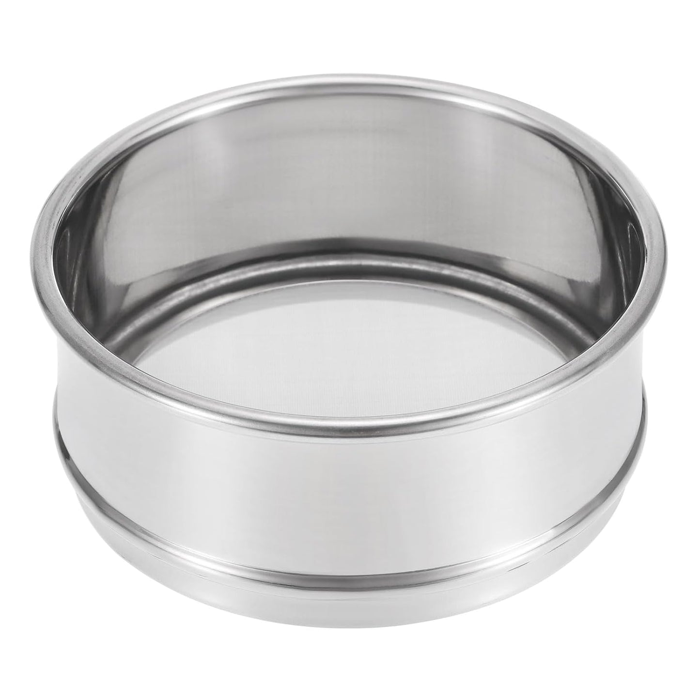 PATIKIL 150 Mesh Lab Sieve, 4" Diameter Test Sieve 304 Stainless Steel Wire Cloth (0.1mm) for Industrial Laboratory