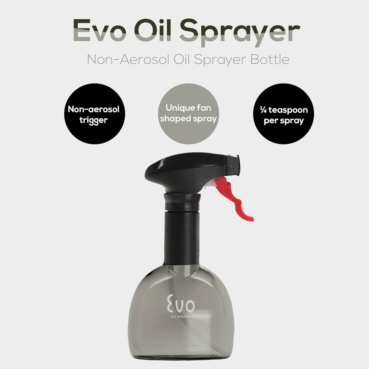 Evo Oil Sprayer Minis, Non-Aerosol for Olive, Cooking Oils, and Vinegars, 8-Ounce Capacity, 1 Each Yellow and Green