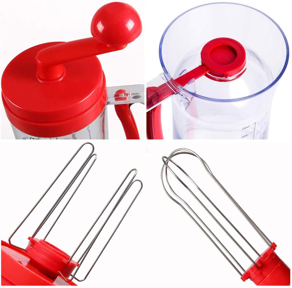 Pancake & Cupcake Mixer and Batter Dispenser Perfect Baking Tool Bakeware Maker with Measuring Label
