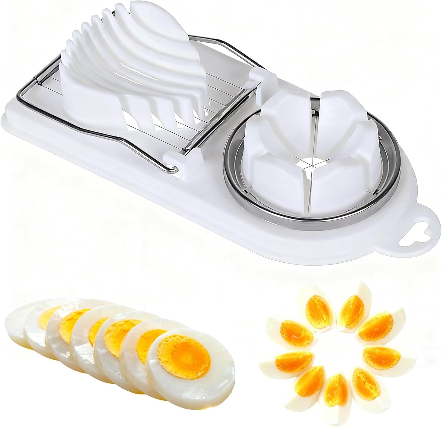 Egg Slicer Cutter for Hard Boiled Eggs,Stainless Steel Egg Slicer for Strawberry,Butter,Kiwi