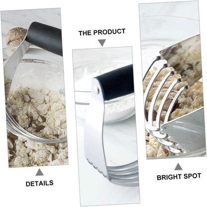Alipis Manual Stainless Steel Dough Cutter Pastry Blender Ergonomic Baking Utensils for Smooth Mixing for Home Bakers Pastry Chefs