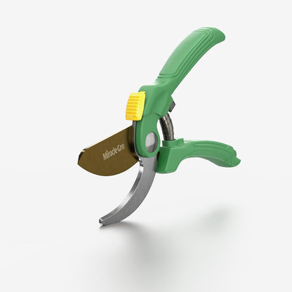 Miracle-Gro 8 in. All-Purpose Steel Garden Utility Shears with Serrated Blades – Comfort Grip Yard and Garden Scissors for Pruning Plants, Flowers, and Herbs