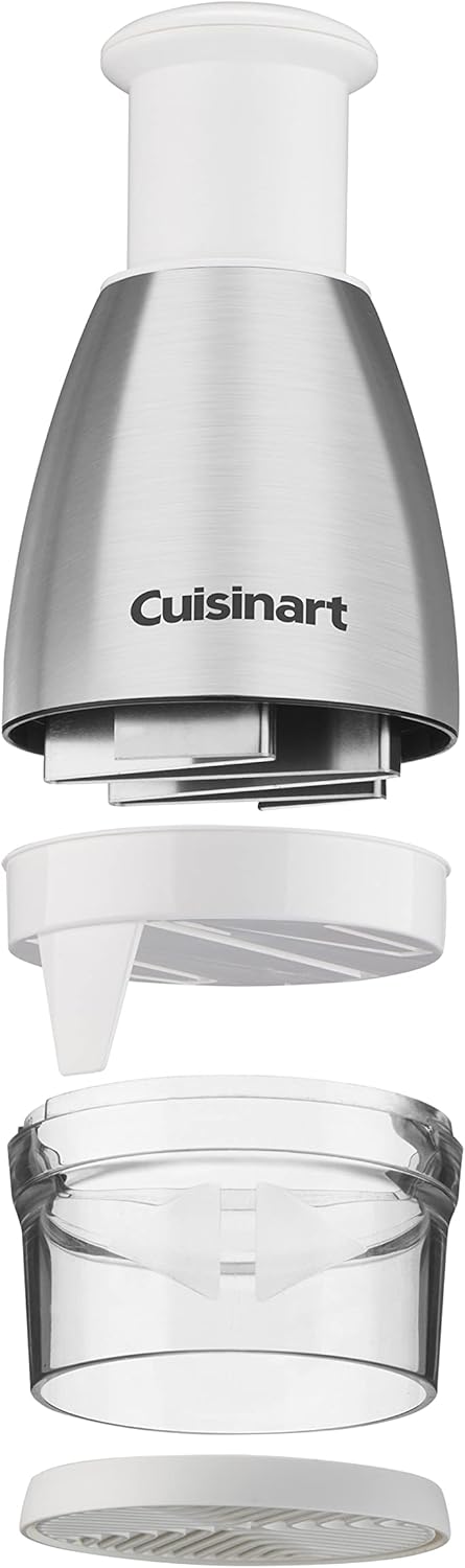Cuisinart Chopper, Stainless Steel/Black, CTG-00-SCHP, 8.2" x 3.9" x 3.9"