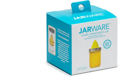 Jarware Citrus Juicer Lid For Wide Mouth Mason Jars, Stainless Steel Juicer