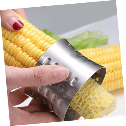Silvercorn Premium Stainless Steel Corn Thresher Stripper & Peeler - Magic Corn On The Cob Removal Tool