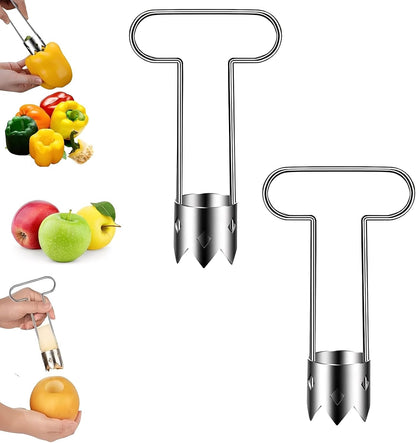 Red Bell Pepper Seed Corer, 2026 New Stainless Steel Fruite Corer, Designed for a Wide Range of Fruits and Vegetables, Kitchen Gadget for Removing Fruit & Vegetable Cores (1pcs)