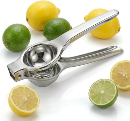 Stainless Steel Manual Juicer Citrus, Lemon Squeezer, Fruit Juicer Lime Press Metal, Professional Hand Juicer Kitchen Tool Bar Juicer for Bartender Accessories