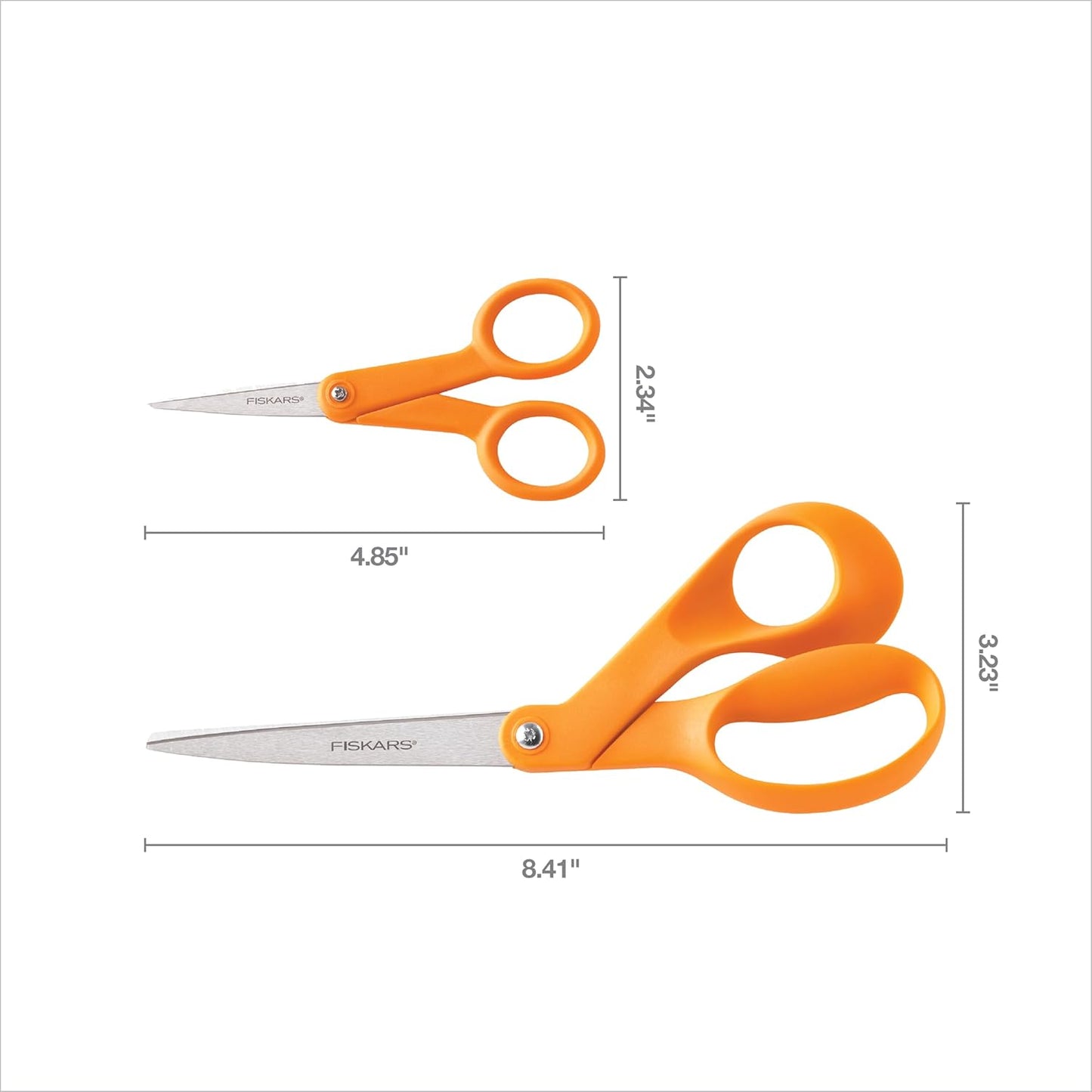 Fiskars Micro Trip Scissors, SoftGrip Precision Cutting Shears, Non-Stick Stainless Steel Blades, 5 inches