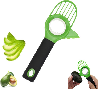 Upgraded Avocado Slicer Tool with Handle, 3-in-1 Avocado Cutter Slicer and Pitter, Avocado Peeler 3 in 1 Avocado Slicer for Kitchen Restaurant (Only Avocado Slicer)