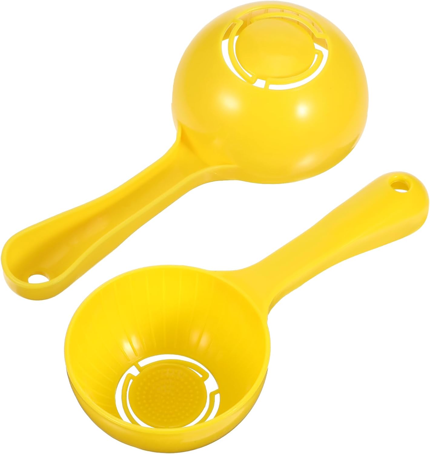 Gjinxi 2Pcs Rice Paddle Scoop Mold For Rice Ball Making, Non-stick Sushi Mold Rice Ball Scooper for Rice Sushi Making, Rice Ball Spoon Sushi Making Tools Yellow for Home Kitchen Restaurant