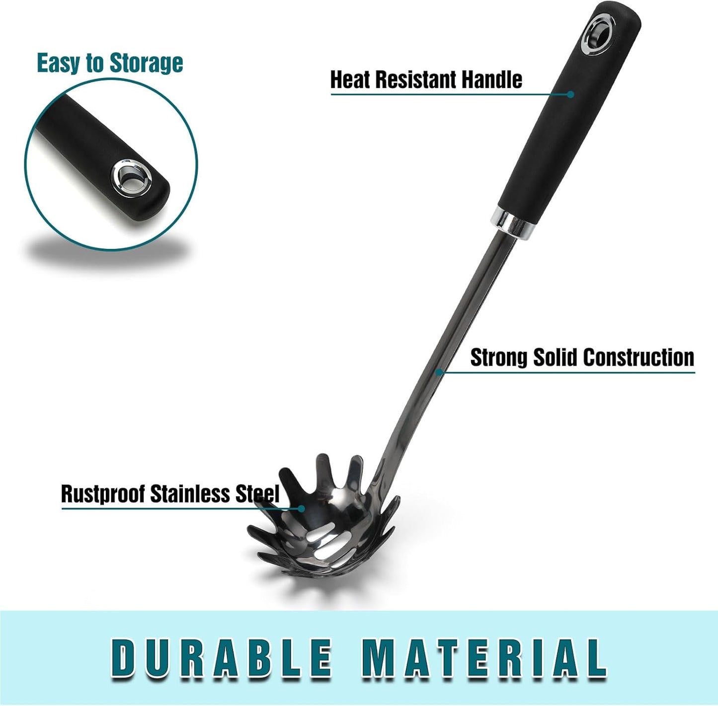 Stainless Steel Slotted Turner Spatula, Metal Spatula for Cast Iron & Stainless Steel Pans, Thin Edge Kitchen Turner for Eggs, Pancakes, Burgers, Dishwasher Safe
