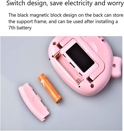 Kitchen Timer, Cute Cartoon Animal Countdown, Digital Cooking Timer with Magnetic, LCD Large-Screen Visual Clock, Hangable Alarm Clock with Stand，for Cooking Bake Sport Game (Timer-XG)