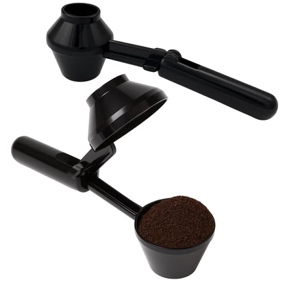2 Pack Funnel Scoop for Powder, Protein Scoop Funnel,Coffee Powder Scoop with Durable ABS Material, Efficient Powder Transfer Tool for Kitchen and Gym