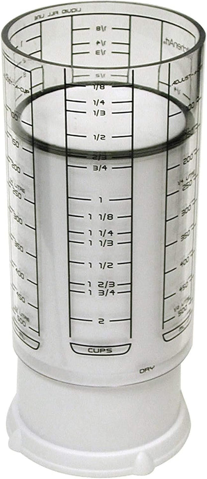 KitchenArt 1 Cup Adjust-A-Cup, Plastic, White