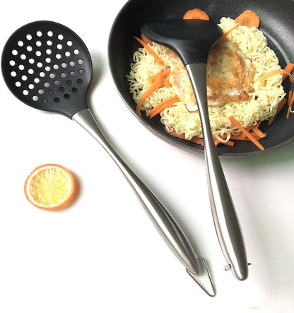 Silicone Wok Skimmer – Non-Scratch Slotted Spoon for Cooking Frying