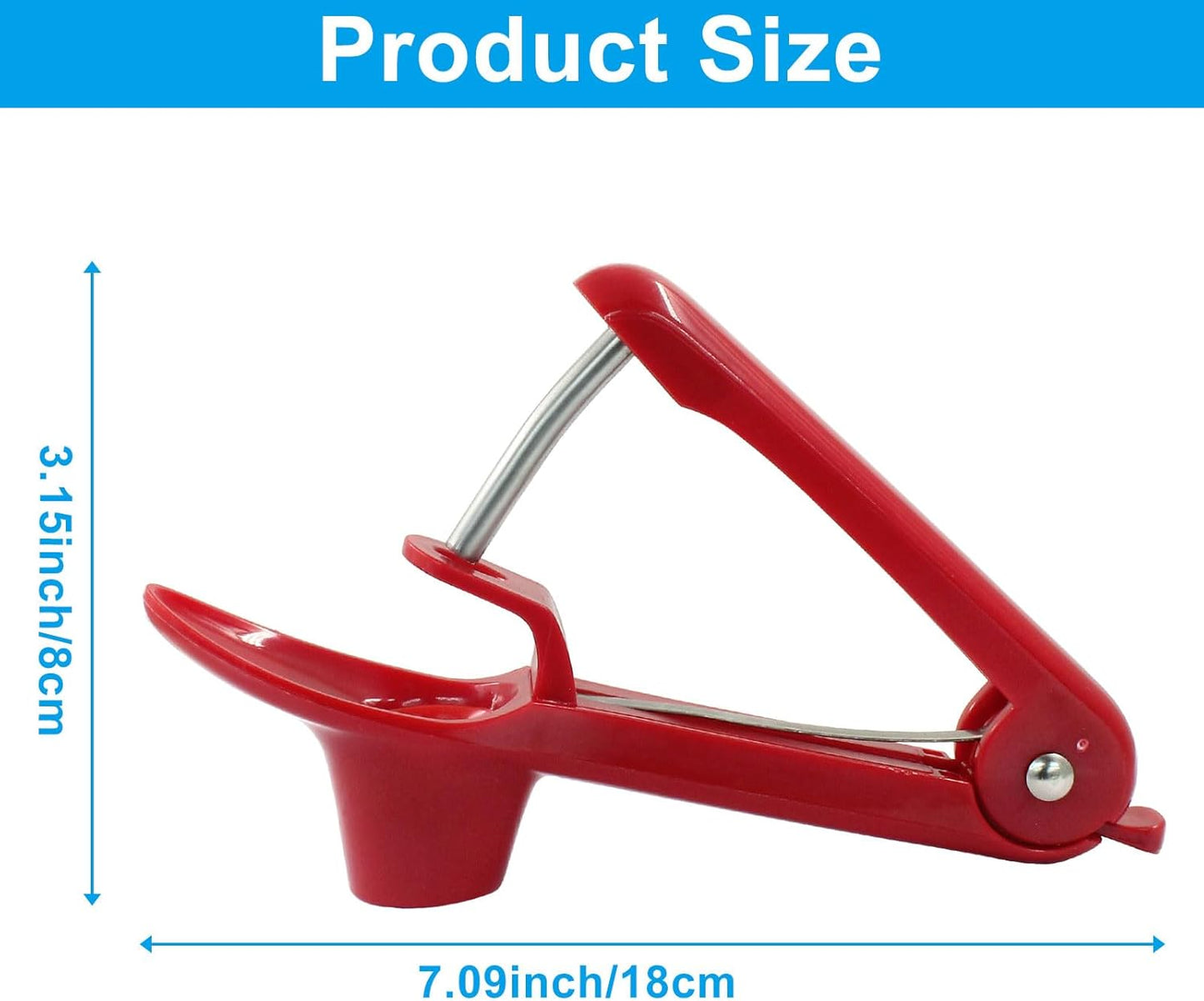 Cherry Pitter Tool, Red Olives Seed Remover Plum Corer Pitter for Fruit Jam Making（1Pc)