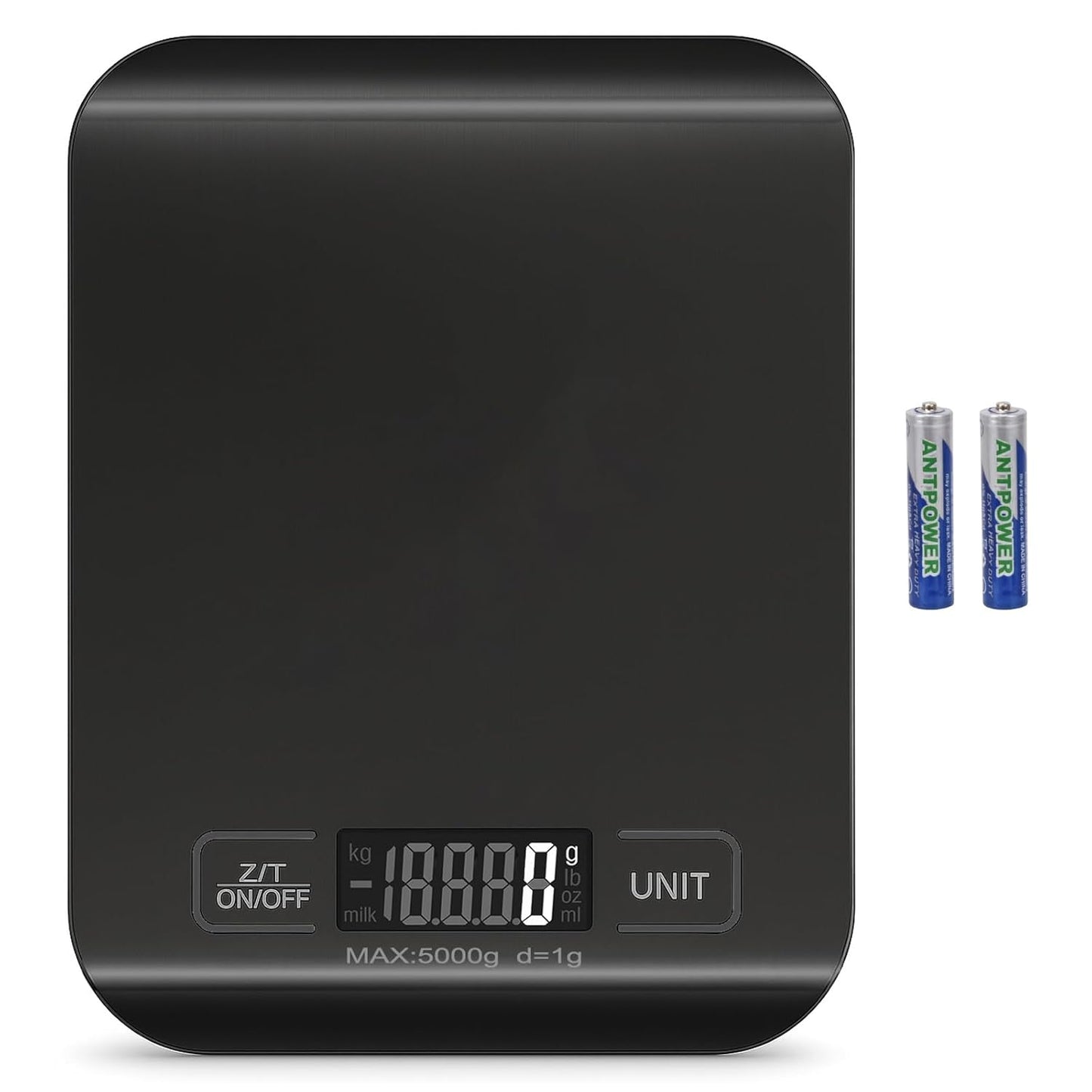 Digital Shipping Scale,Stainless Steel Panel, Accurate Portable Postal Scale for Packages, Small Business,Kitchen, Food, Handmade, Liquids, and Boutique (Rose Gold Battery(5kg/1g))