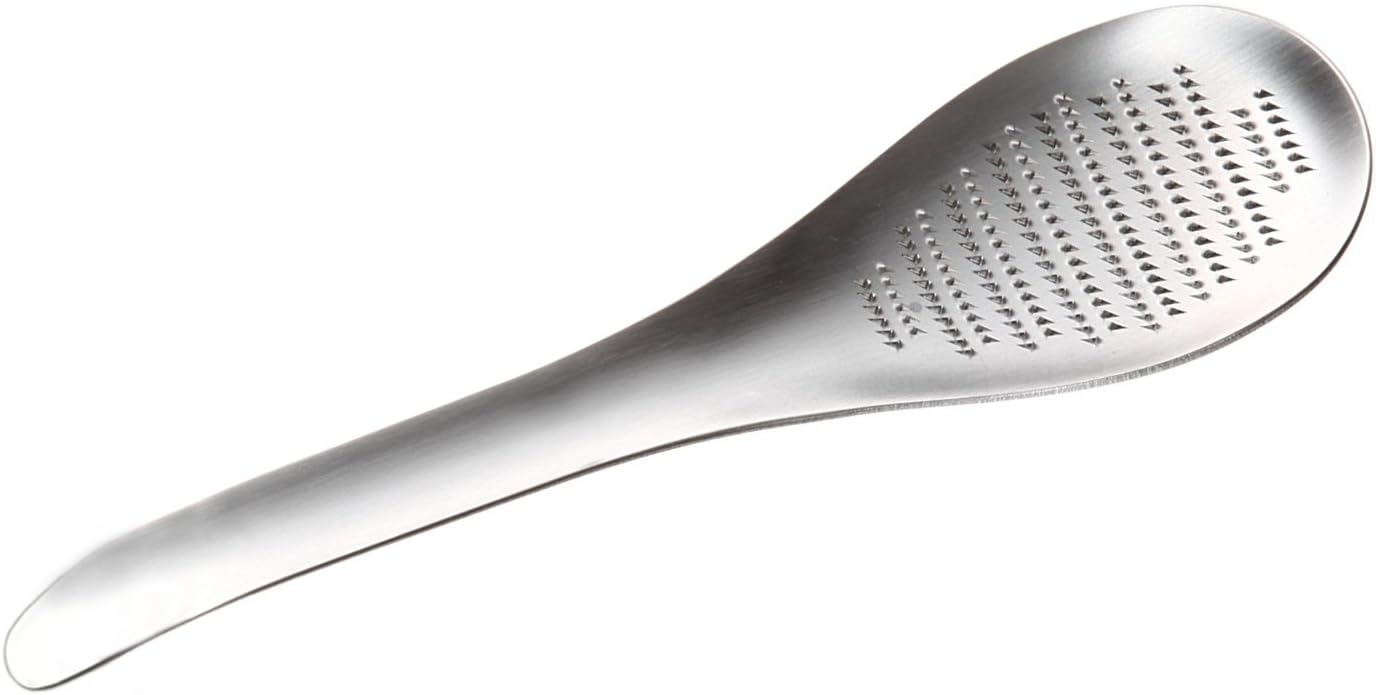 Stainless Steel Ginger Grater Spoon Lime Lemon Zester Cheese Grater Wasabi Ginger Stainless Garlic Press Grinding Gadget