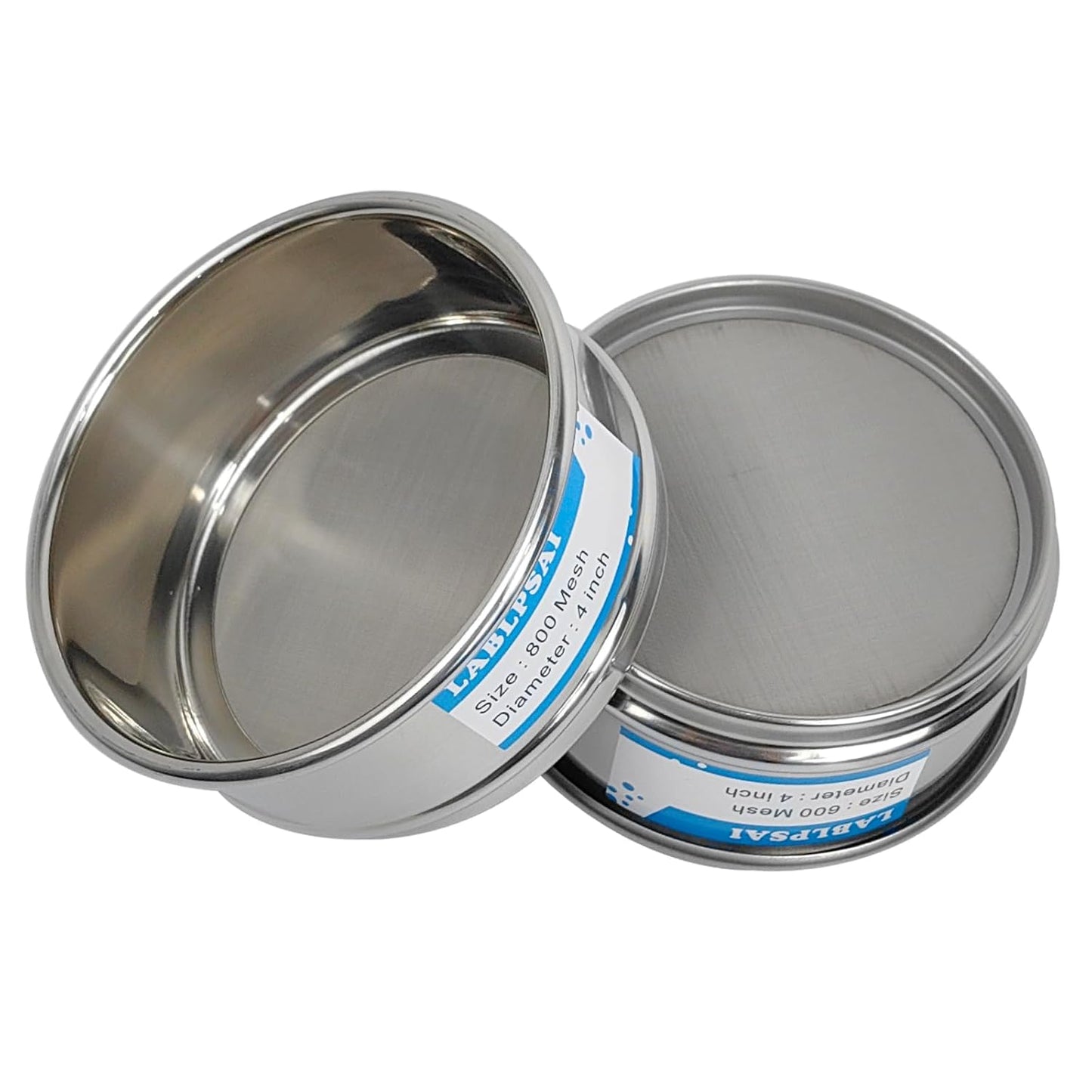 325 Mesh Lab Sieves 4" Diameter 304 Stainless Steel Wire Cloth Test Sieve for Industrial Laboratory Home