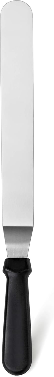 New Star Foodservice Straight Icing Spatula, 12 Inch Blade, 17 Inch Overall, Bakery-Grade Stainless Steel Cake Frosting Spatula