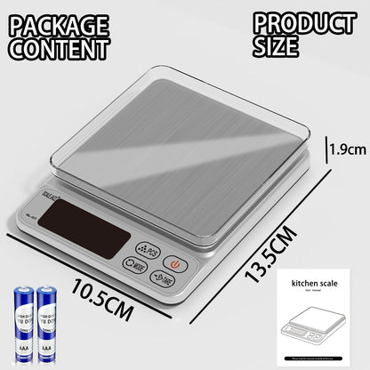 Mini Scale,6.6lb Scale for Grams,Digital Scale Food，Cooking Scale and Food Scales for Kitchen，Food Scale Grams and Ounces,Grams Scale,7Units,Auto Off,Tare,PCS,LCD Display