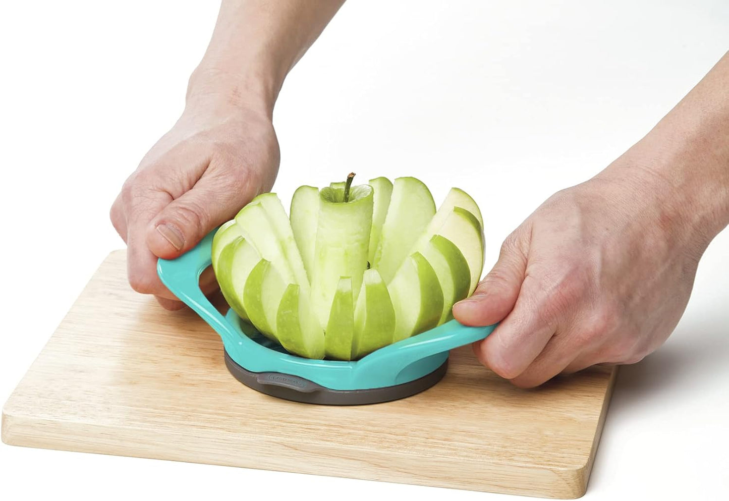 PrepWorks Dishwasher Safe Apple Slicer and Corer – 16-Slice Thin Apple Cutter with Safety Cover