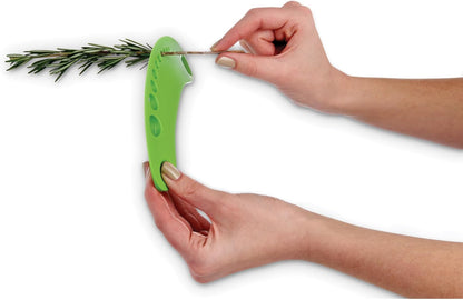 HIC Kitchen Herb Prepper Stripper Mezzaluna Chopper, BPA Free