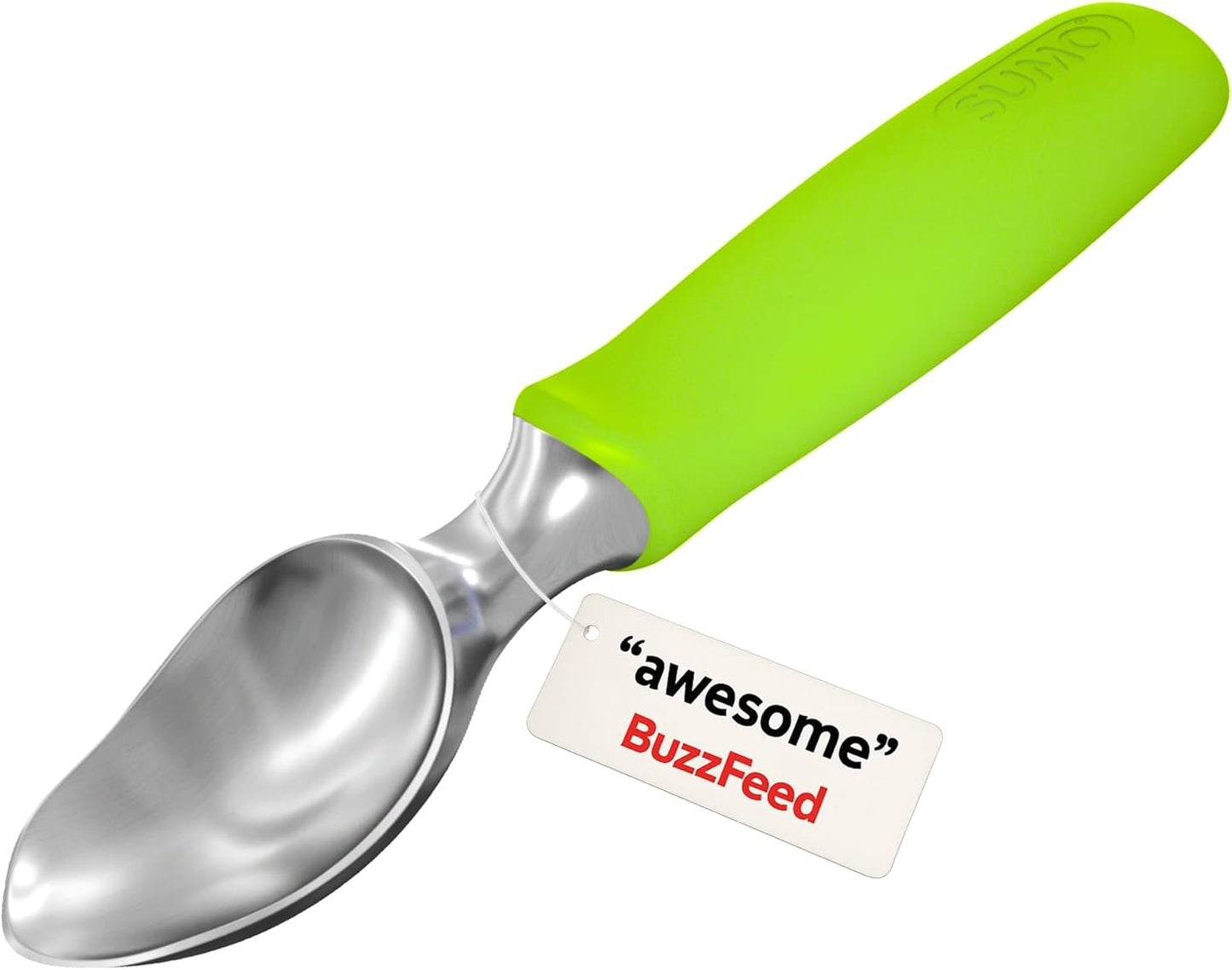 SUMO Stainless Steel Ice Cream Scoop With Ergonomic Handle - Sturdy, Dishwasher-Safe Scooper For Effortless Scooping and Serving Of Frozen Desserts, Comfortable Grip - Blue