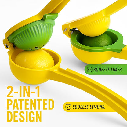 OCHI Heavy Duty Lemon Lime Squeezer – Manual Citrus Juicer Press, No Pulp or Seeds, Premium Metal Handheld Tool, Dishwasher Safe, Ideal for Lemons, Limes & More