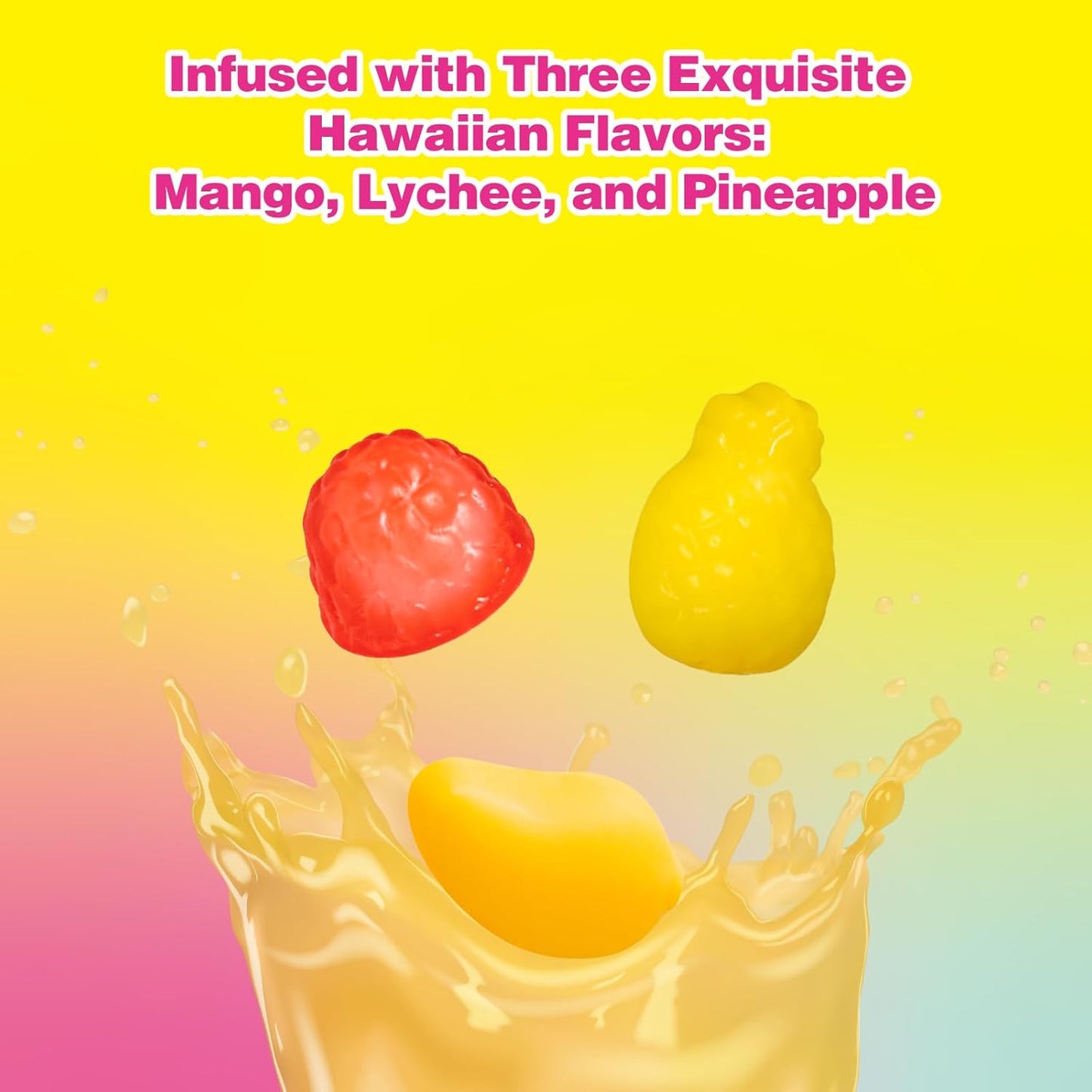 AMOS Peelerz Peelable Gummy Candy Variety Pack, Mango White Peach Banana Green Apple Passion Fruit Lychee, Soft Chewy Fruit Snack, Pack of 6
