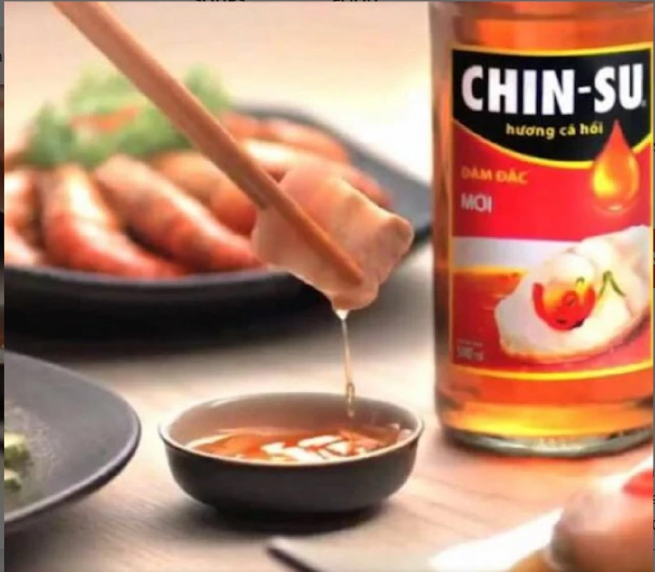 3 Packs - Chinsu Garlic and Chili Soy Sauce - Nuoc Tuong Toi Ot Chinsu - 250ml per Bottle x 3 Bottles per Order