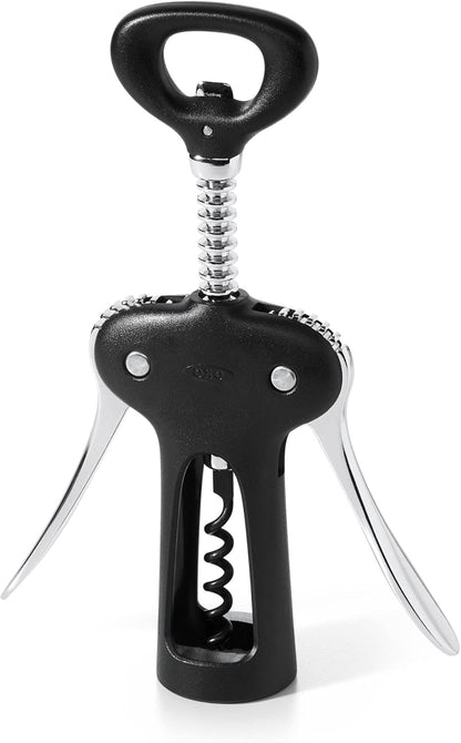 OXO Good Grips Winged Corkscrew and Bottle Opener, Black