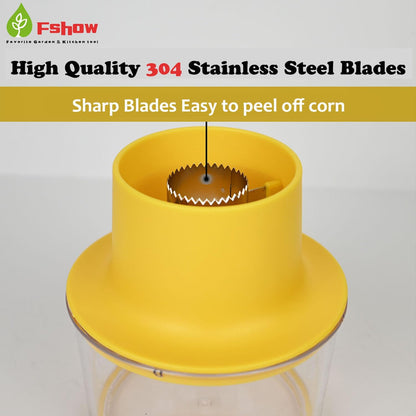 Fshow Corn Cob Stripper Tool, Corn Peeler Quickly Remove Kernels From Corn