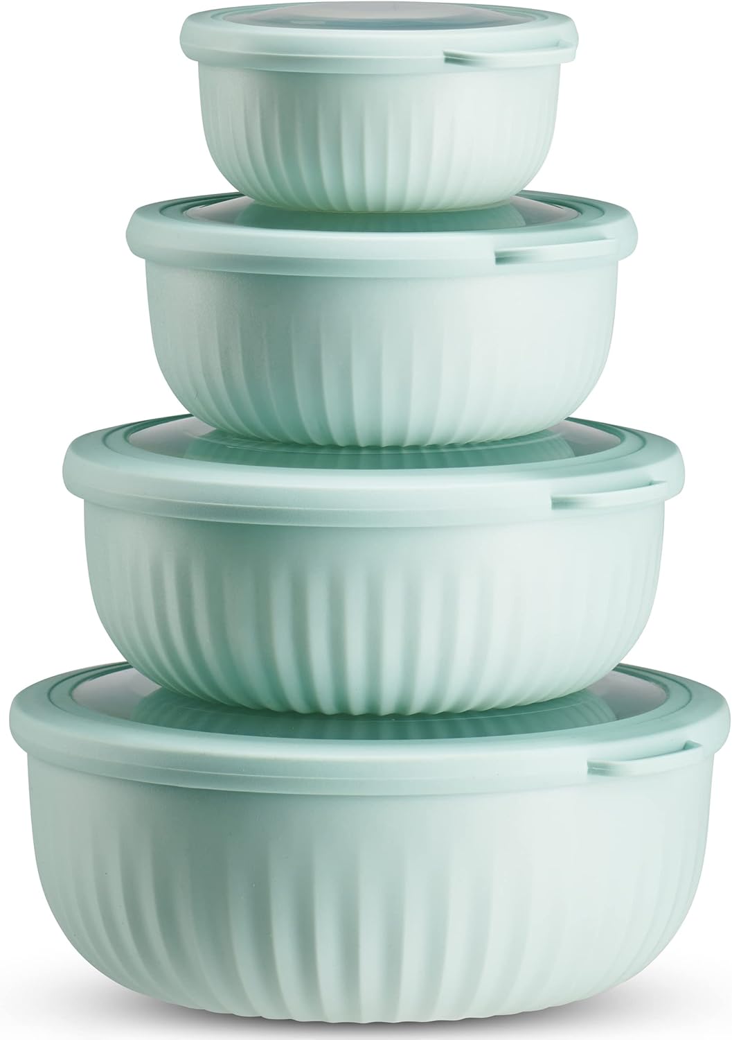 Table Concept Food Storage Containers, Plastic Bowls with Lids Set, Mixing Bowls, Food Prep Containers, Meal Prep Container, 8 Piece Set
